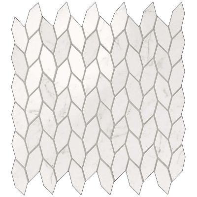 סטון מוזאיקה קרמיקה לחיפוי גימור מבריק גוון לבן קאררה 30.5×30.5