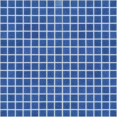 קרול דזיין מוזאיקה זכוכית מותקן על רשת לריצוף וחיפוי בגימור מט כחול 32.7×32.7