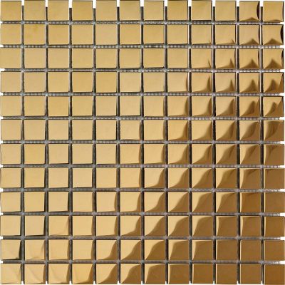 אלקטרו מוזאיק זכוכית לחיפוי קירות זהב גימור מבריק 29.8×29.8