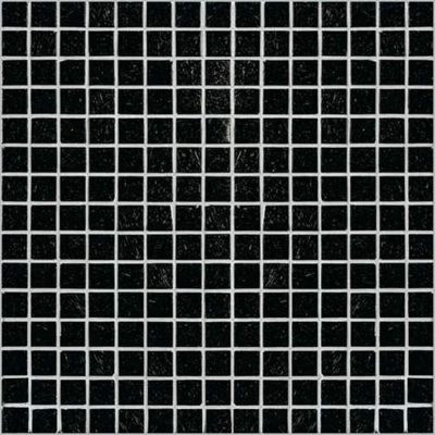 קרול דזיין מוזאיקה זכוכית מותקן על רשת לריצוף וחיפוי בגימור מט שחור 32.7×32.7