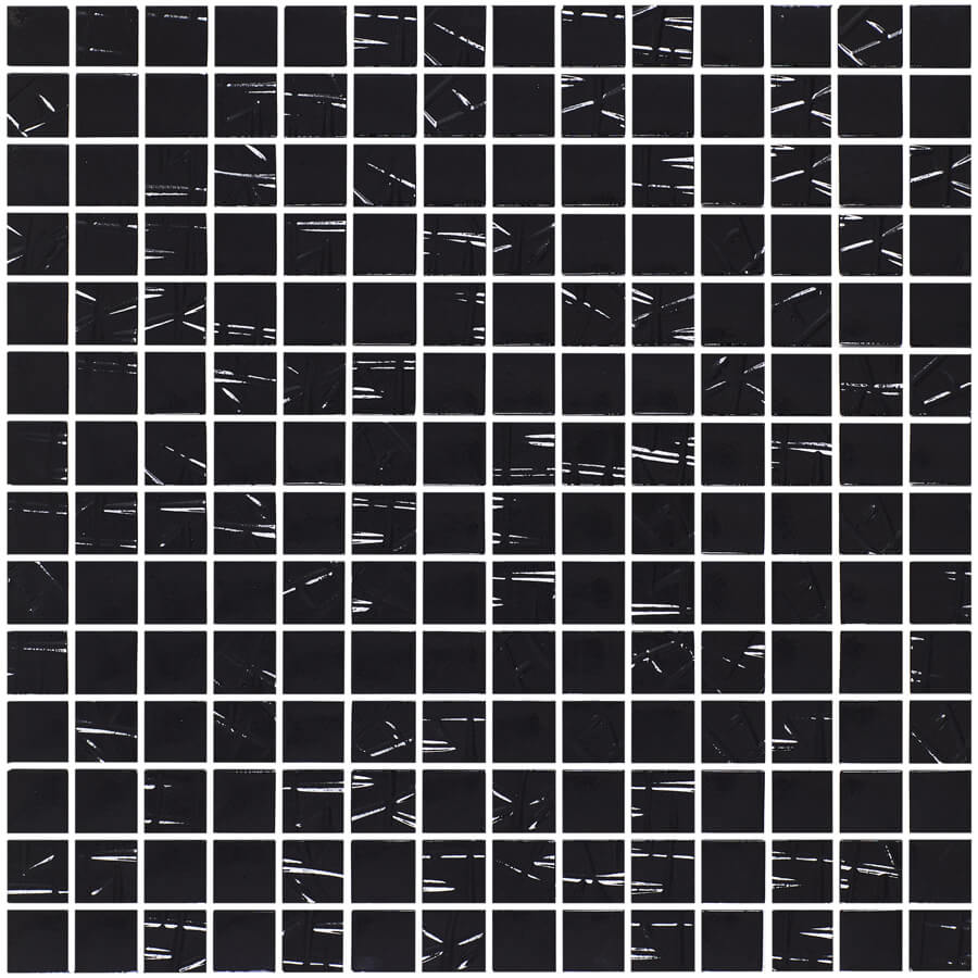 גלאס מיקס מוזאיקה זכוכית לריצוף וחיפוי גימור מבריק גוון שחור 33.33×33.33