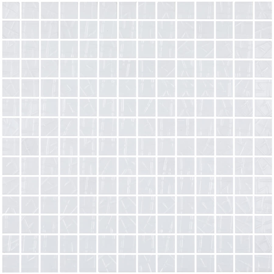 גלאס מיקס מוזאיקה זכוכית לריצוף וחיפוי גימור מבריק גוון לבן 33.33×33.33