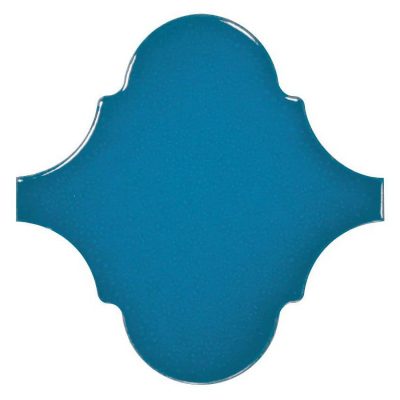 בלה אריח קרמיקה ערבסקה לחיפוי גימור מבריק גוון כחול 12×12