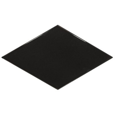 לוק מעוין קרמיקה לחיפוי מעוין בגימור מבריק גוון שחור 26.3×15.2