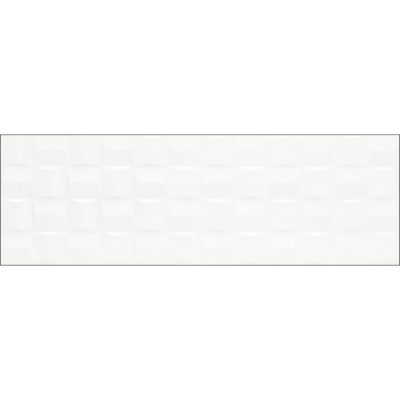 ויטקור דקור קרמיקה 3D מובלט לחיפוי קירות גימור מבריק גוון לבן 76×25