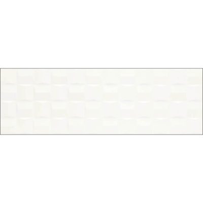 ויטקור דקור קרמיקה 3D מובלט לחיפוי קירות גימור סאטן גוון לבן 76×25