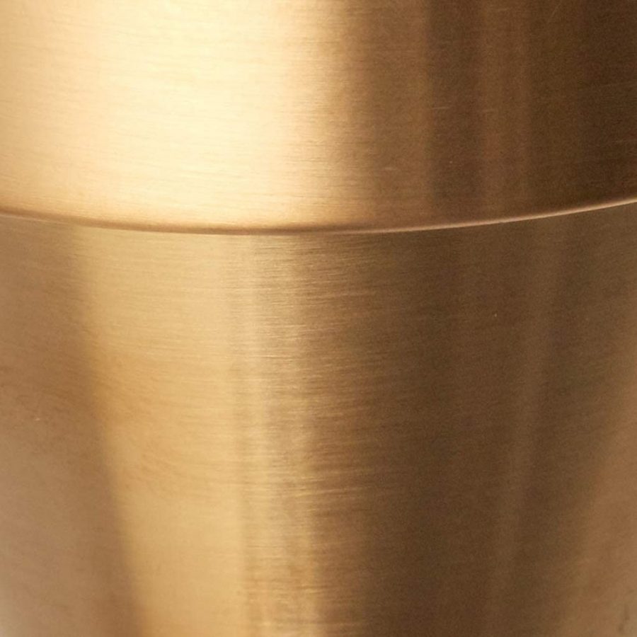 ראש ברז תוצרת ארה"ב בקוטר 20 ס"מ גימור זהב מוברש סופר פרימיום (ללא זרוע)